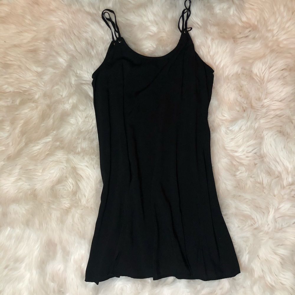 Spaghetti strap little black dress